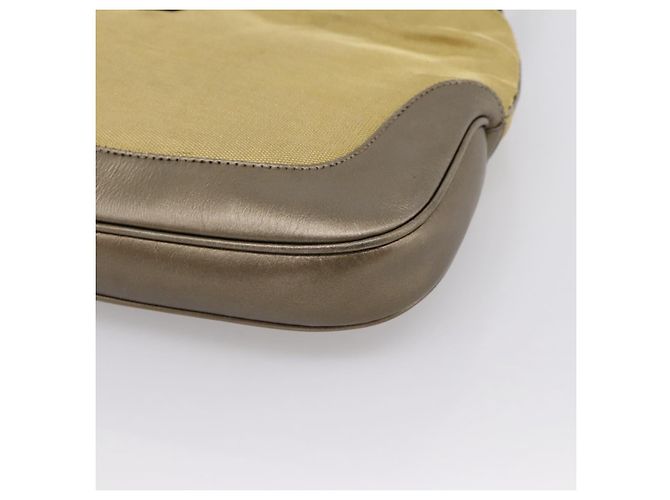 Borsa a tracolla GUCCI Jackie Sherry Line Canvas Beige Gold 001 3306 Auth 202921A D'oro - vista 16