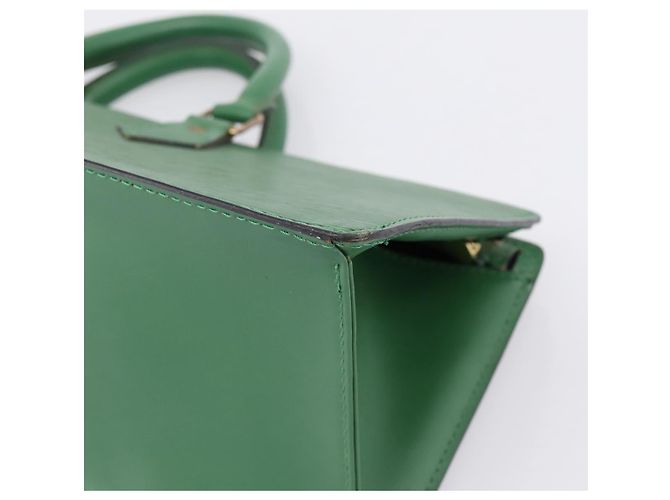 LOUIS VUITTON Epi Sac Triangle Hand Bag Green M52094 LV Auth 197179 Verde - vista 15