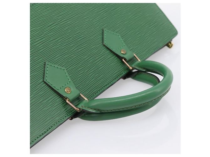 LOUIS VUITTON Epi Sac Triangle Hand Bag Green M52094 LV Auth 197179 Verde - vista 7