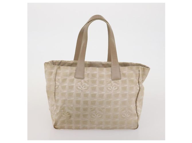 Hermès HERMES Chanel Tote Bag Canvas 2 Set Black Beige Auth ti4035 Nero - vista 10