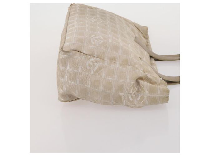 Hermès HERMES Chanel Tote Bag Canvas 2 Set Black Beige Auth ti4035 Nero - vista 12