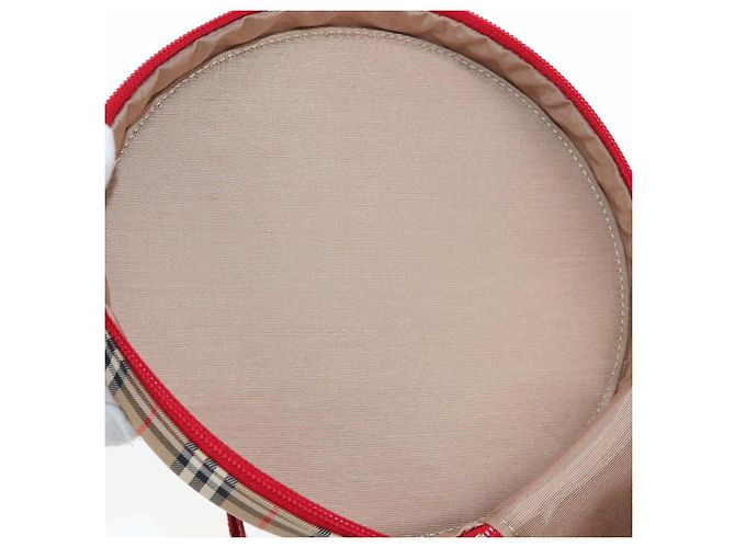 Burberrys Nova Check Vanity Handtasche aus Canvas Beige Gold authentisch 200575V Golden - Ansicht 20
