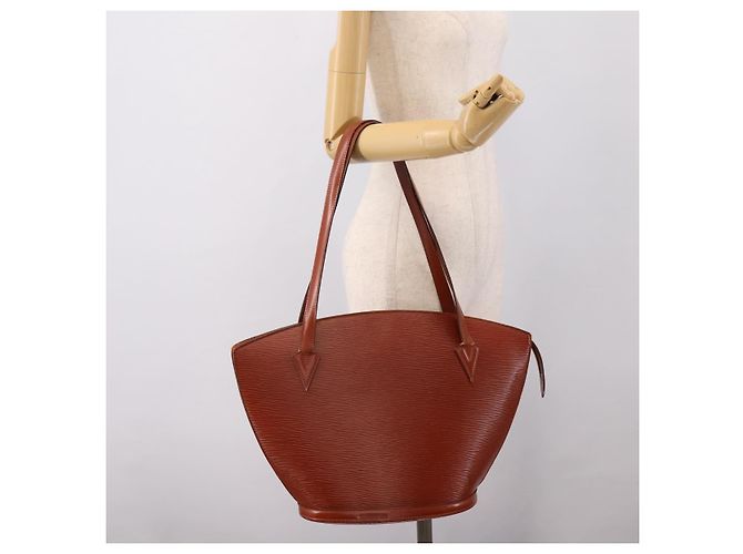 LOUIS VUITTON Epi Saint Jacques Shopping Shoulder Bag Brown M52263 Auth 203493 Marrone - vista 24