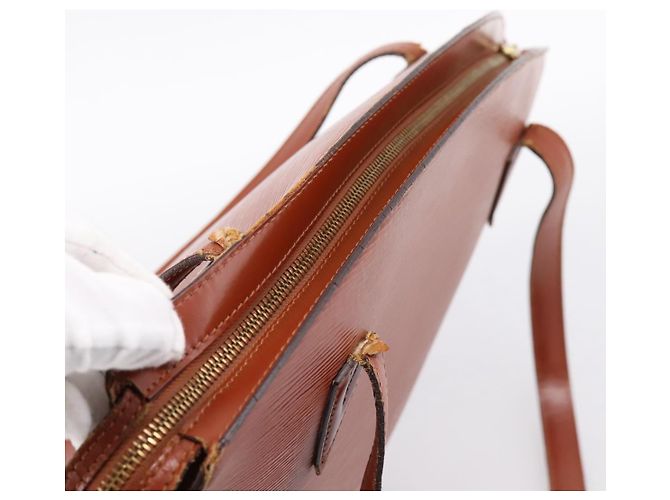 LOUIS VUITTON Epi Saint Jacques Shopping Shoulder Bag Brown M52263 Auth 203493 Marrone - vista 6