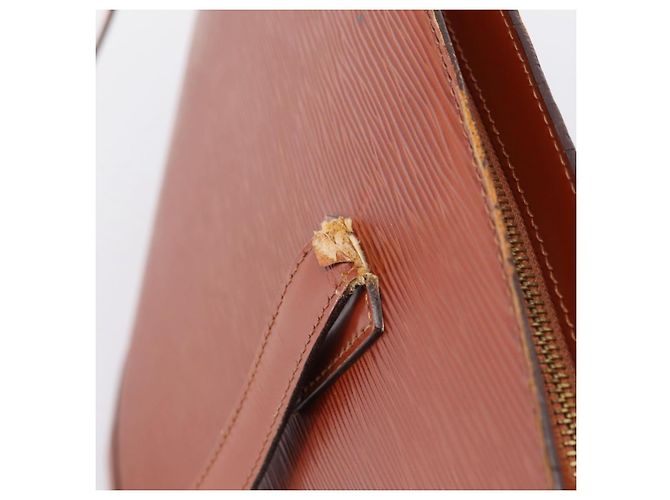 LOUIS VUITTON Epi Saint Jacques Shopping Shoulder Bag Brown M52263 Auth 203493 Marrone - vista 9