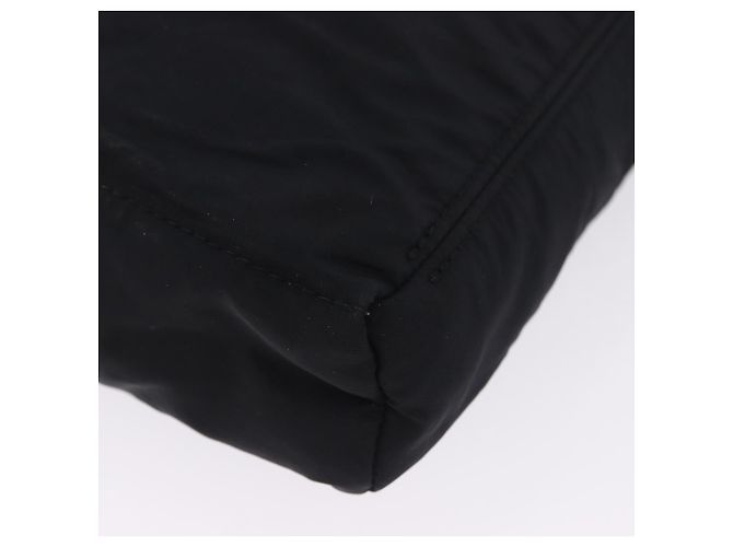 Hermès Borsa a tracolla HERMES Acapulco Bandouliere Nylon Nero Argento Auth hk4022 - vista 16