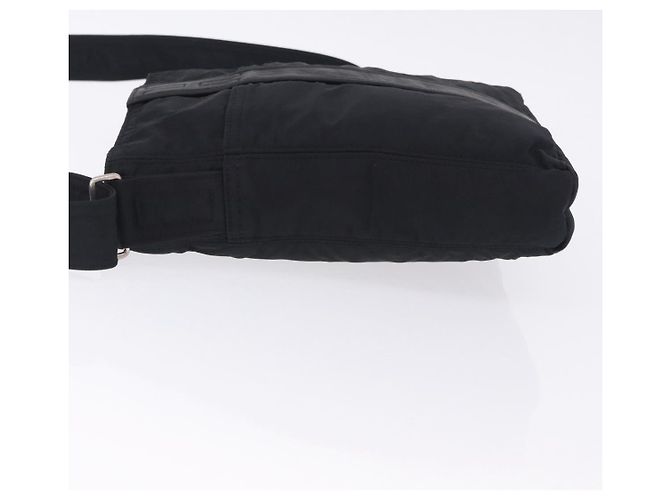 Hermès Borsa a tracolla HERMES Acapulco Bandouliere Nylon Nero Argento Auth hk4022 - vista 4