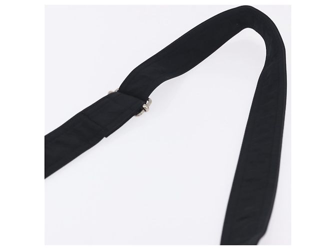 Hermès Borsa a tracolla HERMES Acapulco Bandouliere Nylon Nero Argento Auth hk4022 - vista 8