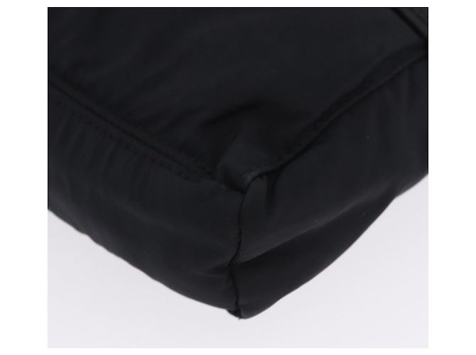 Hermès Borsa a tracolla HERMES Acapulco Bandouliere Nylon Nero Argento Auth hk4022 - vista 9