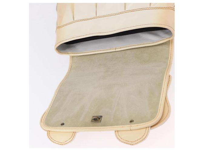 FENDI Handtasche Lackleder Ivory Auth 200489 Roh - Ansicht 10