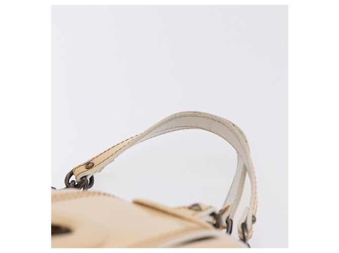 FENDI Handtasche Lackleder Ivory Auth 200489 Roh - Ansicht 14