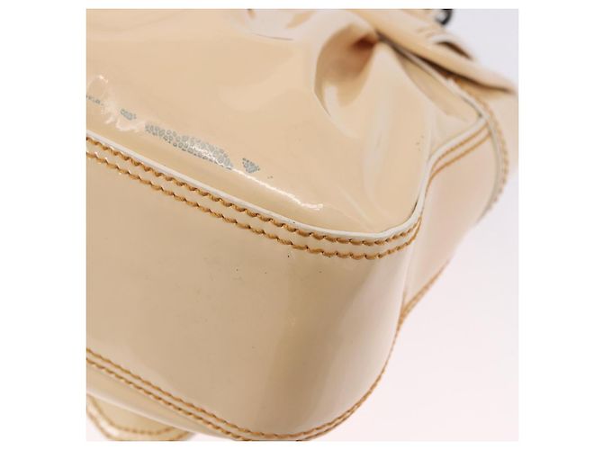 FENDI Handtasche Lackleder Ivory Auth 200489 Roh - Ansicht 18