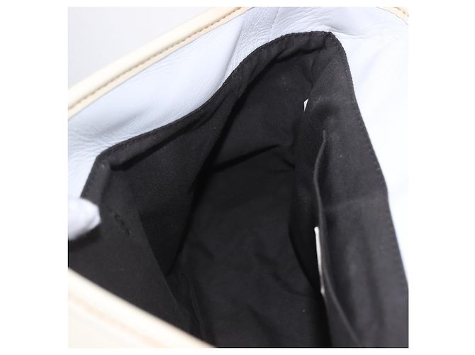 FENDI Handtasche Lackleder Ivory Auth 200489 Roh - Ansicht 23