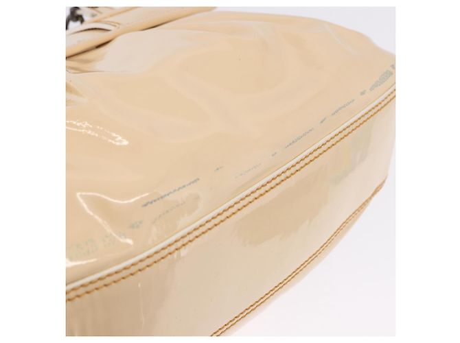 FENDI Handtasche Lackleder Ivory Auth 200489 Roh - Ansicht 9