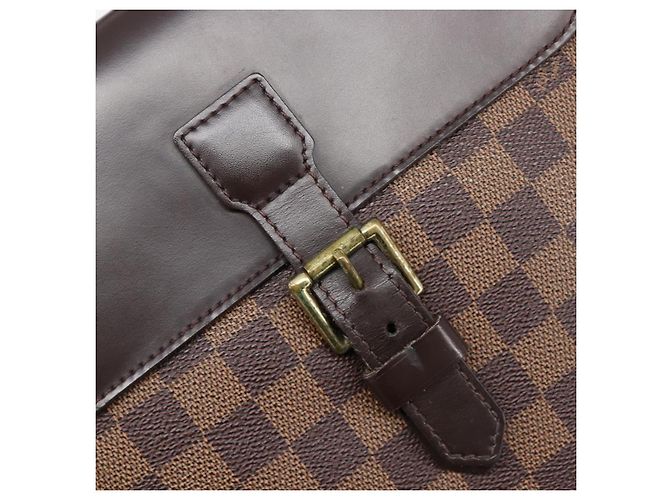 Mochila LOUIS VUITTON Damier Ebene Soho N51132 LV Auth ka6086 - vista 20