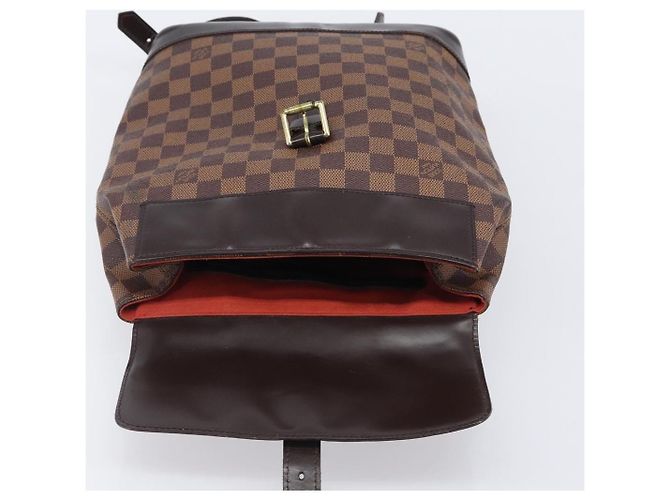 Mochila LOUIS VUITTON Damier Ebene Soho N51132 LV Auth ka6086 - vista 21
