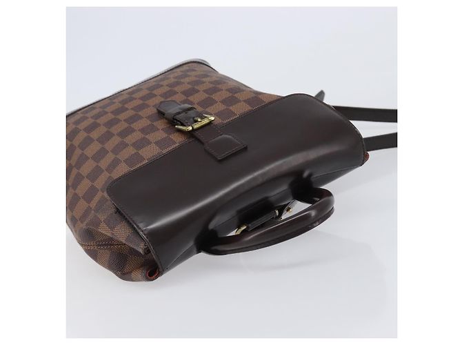 Mochila LOUIS VUITTON Damier Ebene Soho N51132 LV Auth ka6086 - vista 6