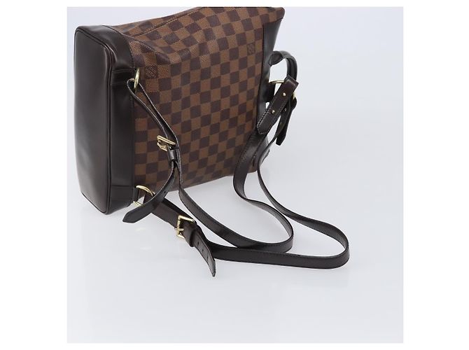 Mochila LOUIS VUITTON Damier Ebene Soho N51132 LV Auth ka6086 - vista 8