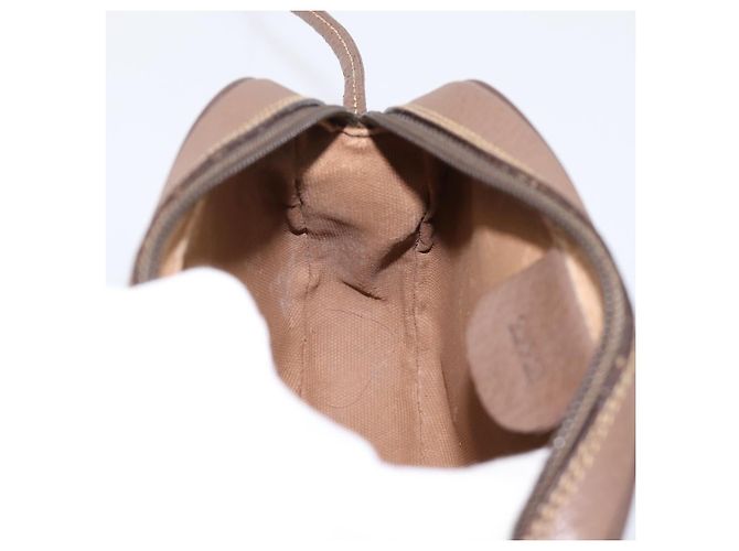 Borsa GUCCI GG Supreme Web Sherry Line PVC Beige Oro 007 58 6112 Auth 202703 D'oro - vista 20