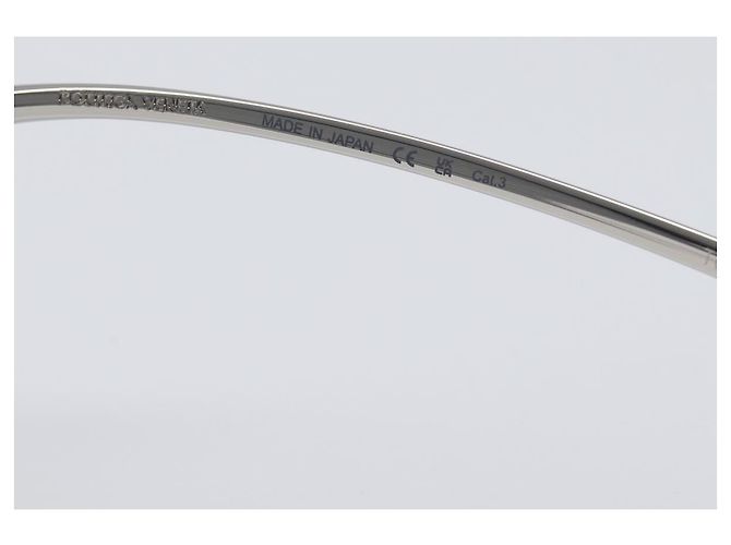 Gafas de sol BOTTEGA VENETA metal Silver Auth BA15670M Plata - vista 10