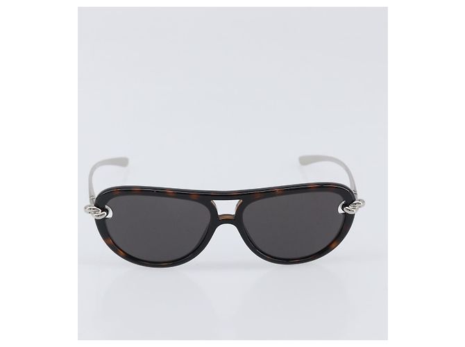 Gafas de sol BOTTEGA VENETA metal Silver Auth BA15670M Plata - vista 13