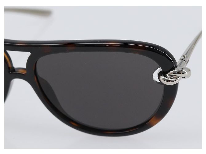 Gafas de sol BOTTEGA VENETA metal Silver Auth BA15670M Plata - vista 6