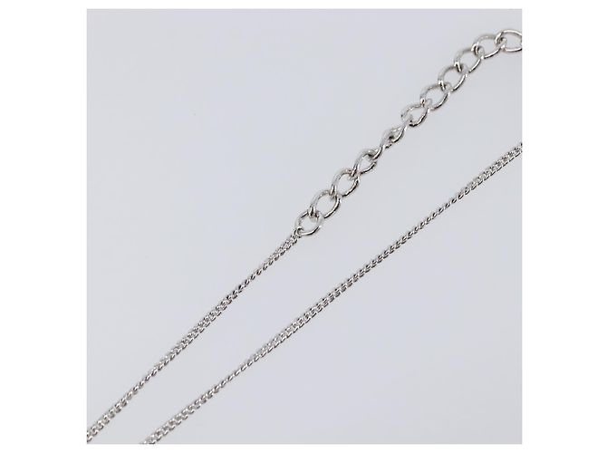 Bracciale Mela Christian Dior metallo Silver Auth SW2815V Argento - vista 12
