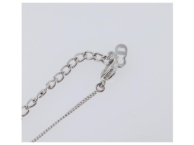 Bracciale Mela Christian Dior metallo Silver Auth SW2815V Argento - vista 13