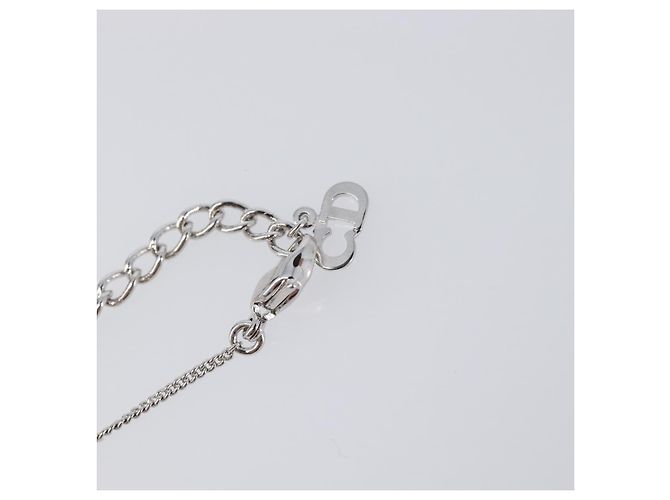 Bracciale Mela Christian Dior metallo Silver Auth SW2815V Argento - vista 14