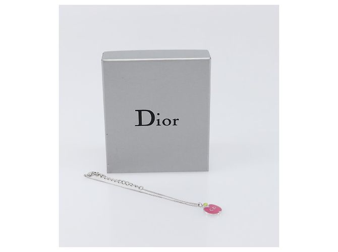 Bracciale Mela Christian Dior metallo Silver Auth SW2815V Argento - vista 15