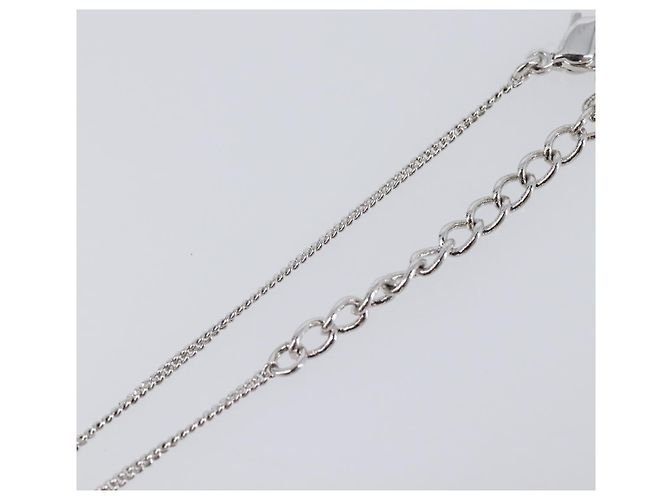 Bracciale Mela Christian Dior metallo Silver Auth SW2815V Argento - vista 6