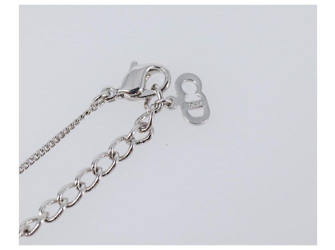 Bracciale Mela Christian Dior metallo Silver Auth SW2815V Argento - vista 7
