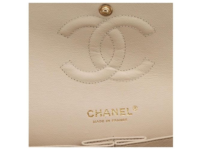 Borsa CHANEL Chain Matelasse 25 in jersey di cotone Nero Bianco gold CC Auth 202910SM D'oro - vista 21