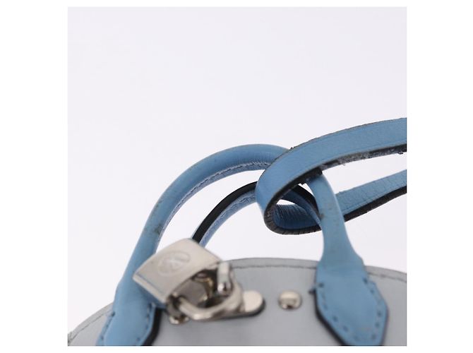LOUIS VUITTON City Steamer Bag Charm Leather Black Silver LV Auth 202015 Nero Argento - vista 14