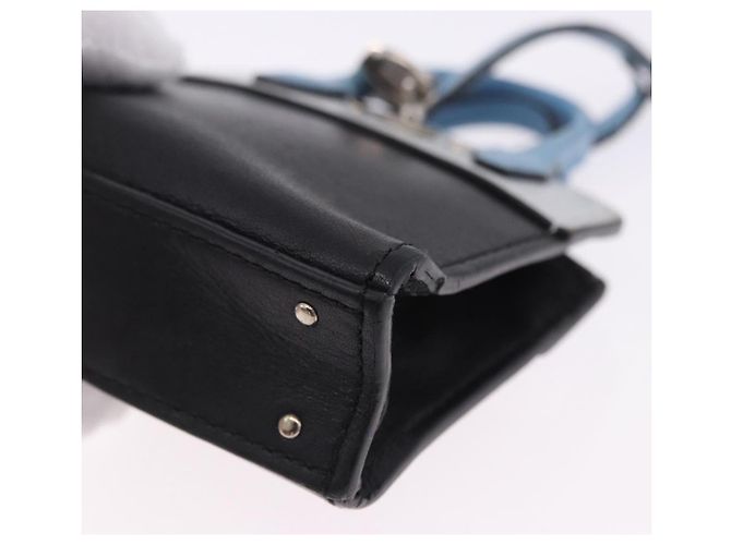 LOUIS VUITTON City Steamer Bag Charm Leather Black Silver LV Auth 202015 Nero Argento - vista 15