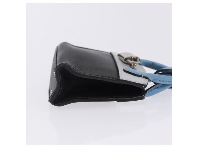LOUIS VUITTON City Steamer Bag Charm Leather Black Silver LV Auth 202015 Nero Argento - vista 3