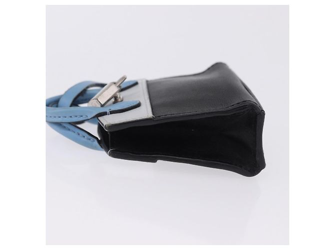 LOUIS VUITTON City Steamer Bag Charm Leather Black Silver LV Auth 202015 Nero Argento - vista 4