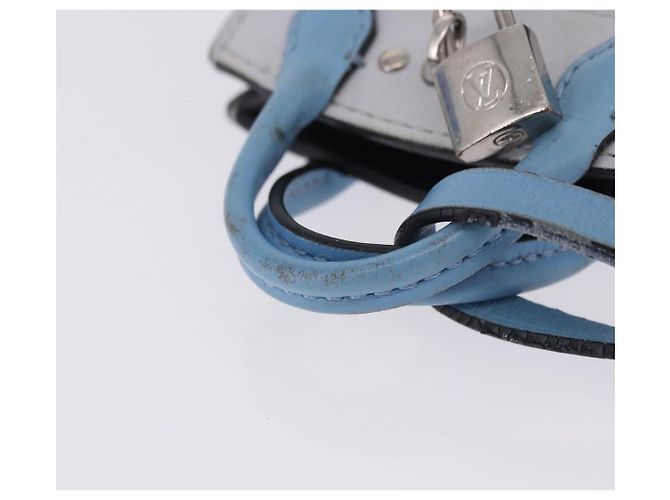 LOUIS VUITTON City Steamer Bag Charm Leather Black Silver LV Auth 202015 Nero Argento - vista 7
