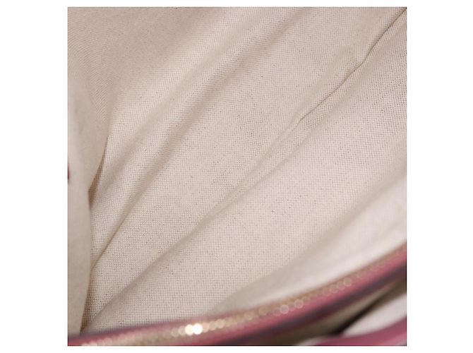 Borsa Tote GUCCI GG Canvas Guccissima Pelle Rosa Oro 296835 Auth 200972V D'oro - vista 10