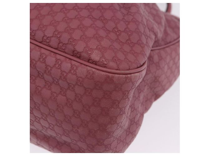Borsa Tote GUCCI GG Canvas Guccissima Pelle Rosa Oro 296835 Auth 200972V D'oro - vista 15