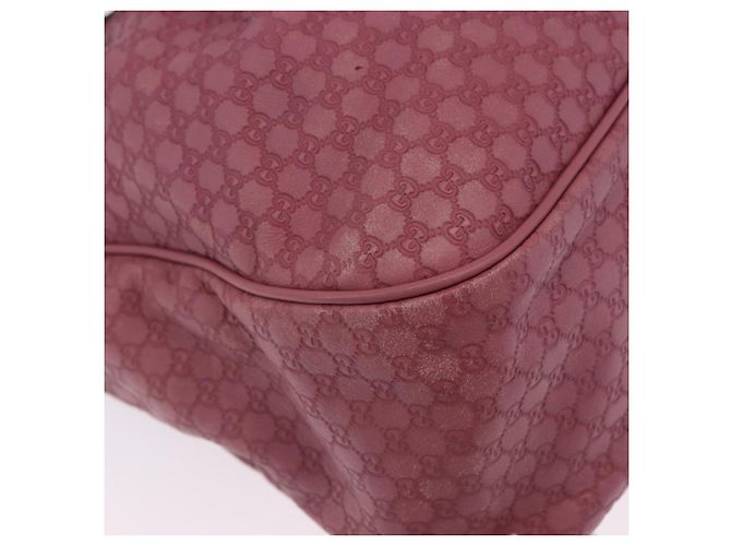 Borsa Tote GUCCI GG Canvas Guccissima Pelle Rosa Oro 296835 Auth 200972V D'oro - vista 16