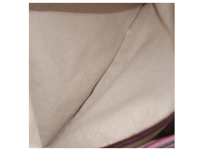 Borsa Tote GUCCI GG Canvas Guccissima Pelle Rosa Oro 296835 Auth 200972V D'oro - vista 25