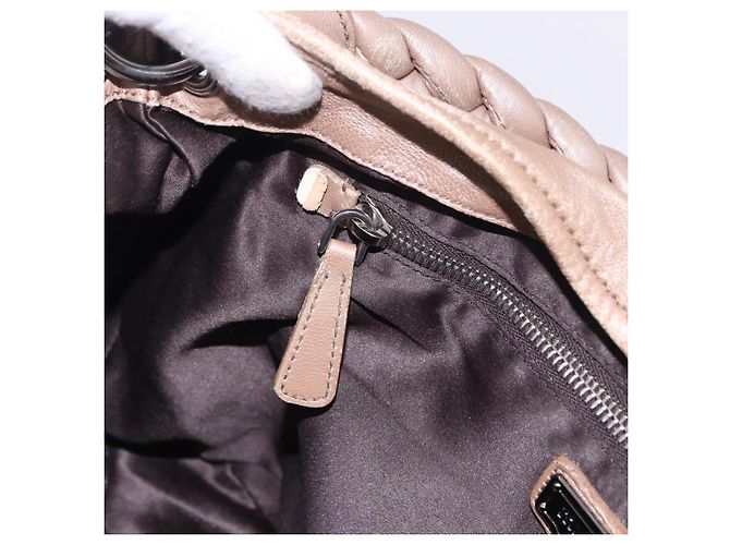 Bolsa Miu Miu Matelassé Bege Silver Auth 199449 Prata - vista 29