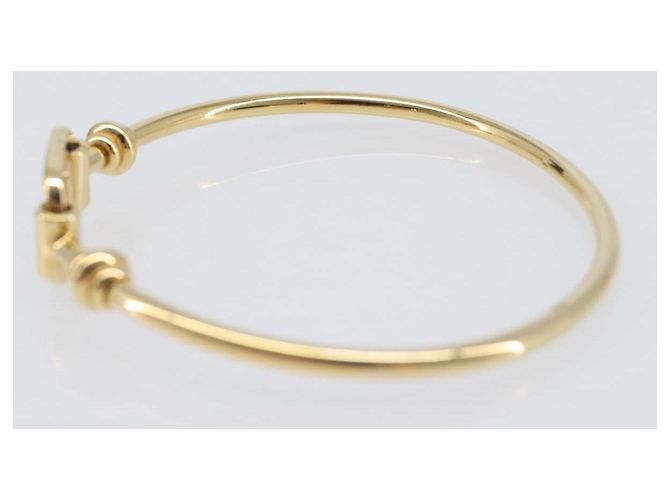 Bracciale Salvatore Ferragamo Vala Metallo Tono Oro Auth SW2869V - vista 8