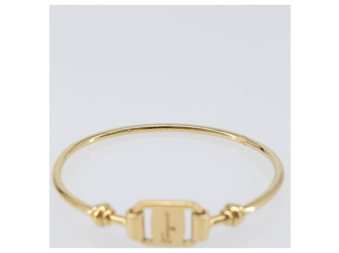 Bracciale Salvatore Ferragamo Vala Metallo Tono Oro Auth SW2869V - vista 9