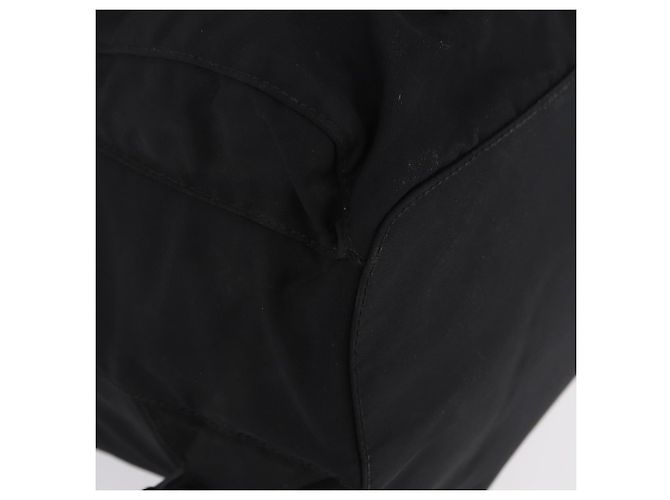 Sac à dos PRADA Nylon Black Silver Auth 199856A Noir Argenté - vue 16