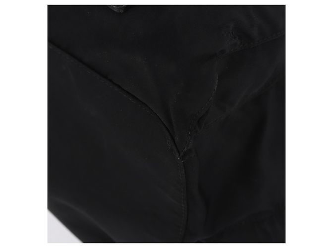 Sac à dos PRADA Nylon Black Silver Auth 199856A Noir Argenté - vue 17