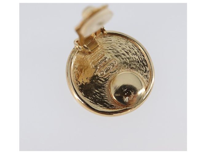Pendientes Christian Dior metal Gold Auth SW2807 Dorado - vista 9