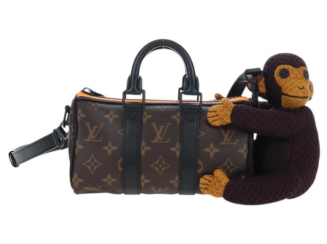 LOUIS VUITTON Monkey Puppet KeepallXS Boston Bag M80118 LV Auth 203309SM Monogramma - vista 13