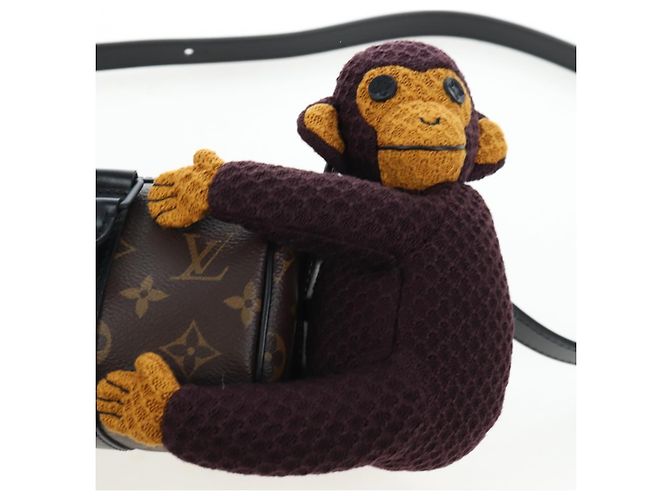 LOUIS VUITTON Monkey Puppet KeepallXS Boston Bag M80118 LV Auth 203309SM Monogramma - vista 20